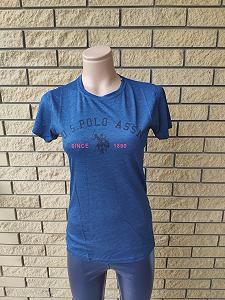 Футболка унисекс коттоновая брендовая U S POL Турция XL сине-зеленый - Фото 1