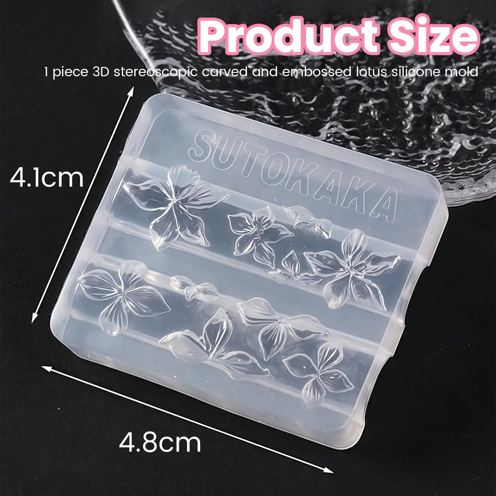 Силіконові форми для нігтів Hawaii Hibiscus 3D Квіти для дизайну нігтів DIY, фото №6 Силіконові форми для нігтів Hawaii Hibiscus 3D Квіти для дизайну нігтів DIY, фото №6