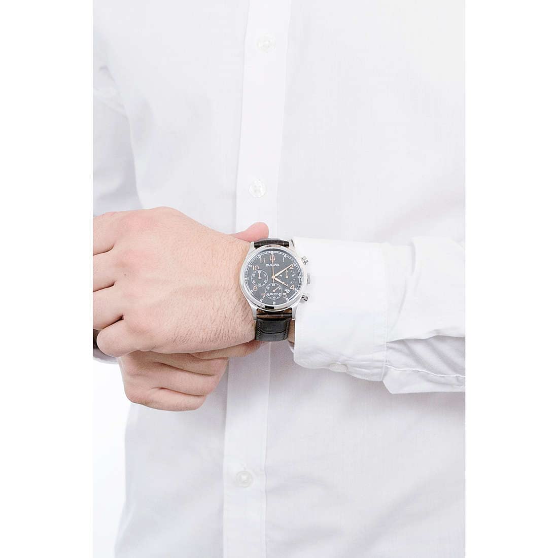 Мужские Аналоговые Кварцевые Часы Bulova 96B356, коричневый, Ремешок, фото №4 Мужские Аналоговые Кварцевые Часы Bulova 96B356, коричневый, Ремешок, фото №4