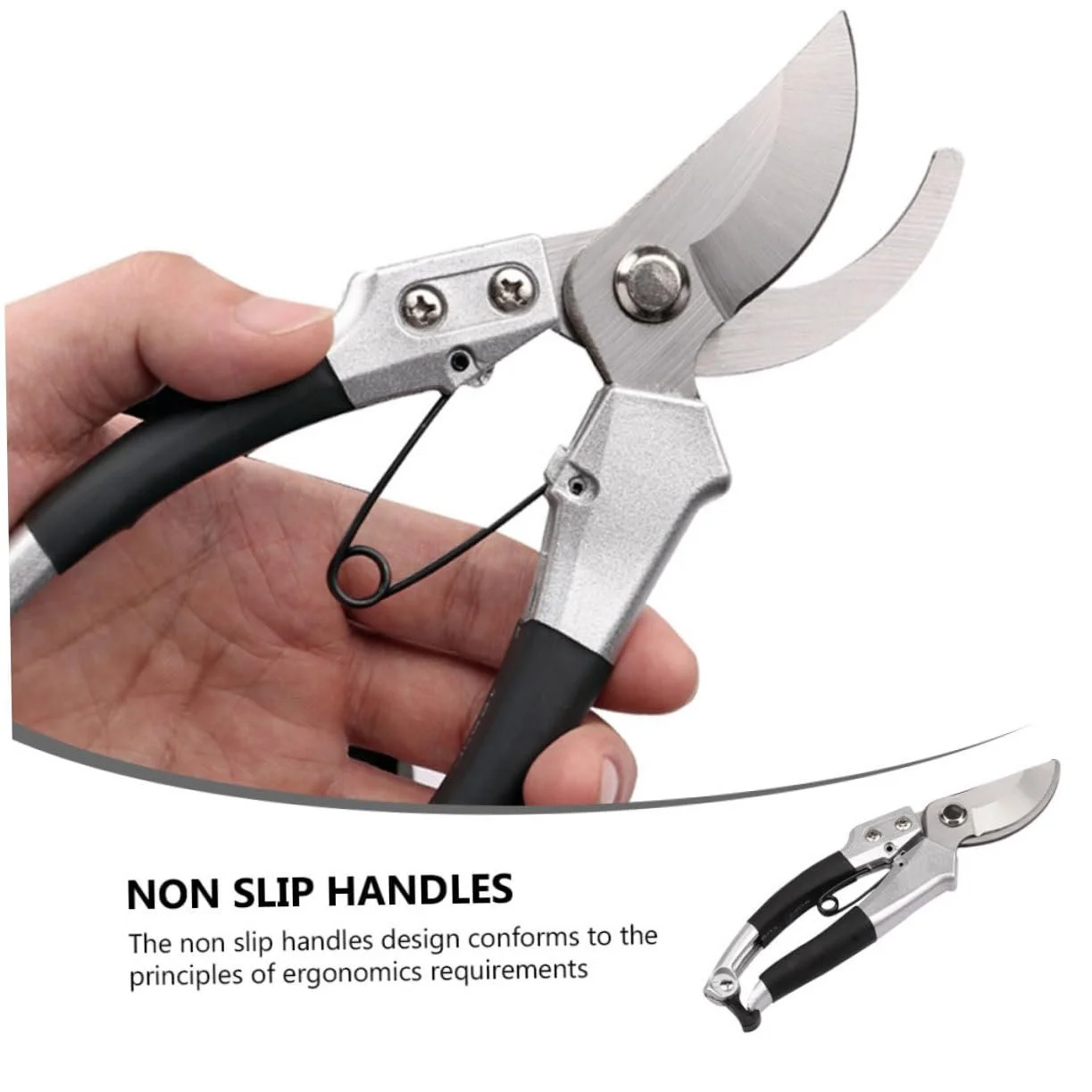 Садовий секатор Happyyami Сріблястий, фото №7