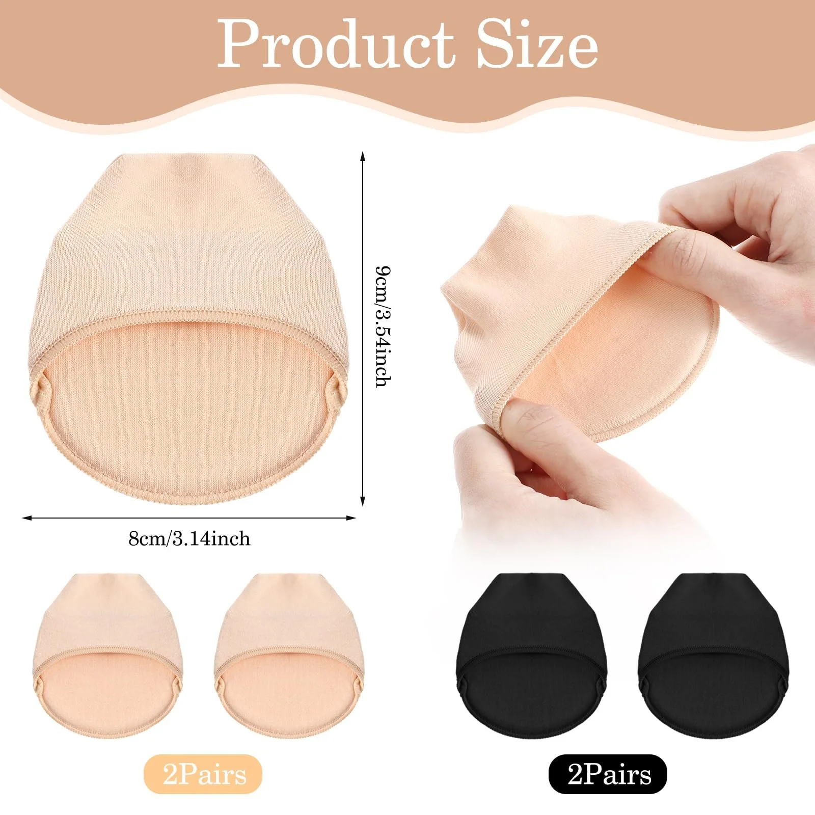 Шкарпетки для пальців ніг Бавовняні 4 пари, фото №2 Шкарпетки для пальців ніг Бавовняні 4 пари, фото №2