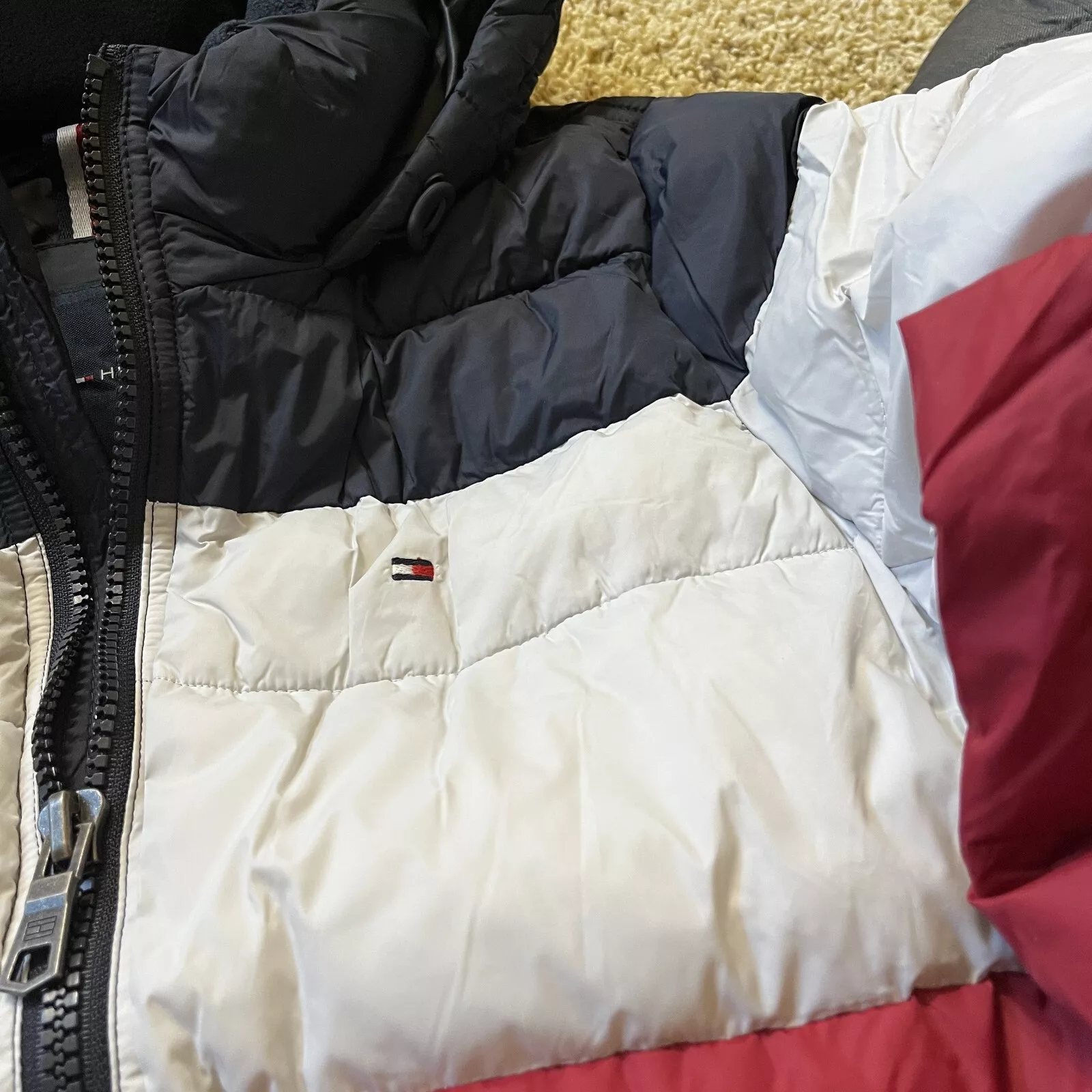 Куртка Tommy Hilfiger Mens Hooded Puffer Jacket L, фото №2