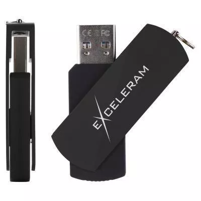 USB флеш-накопитель Exceleram 64GB P2 Series Black/Black USB 3.1 Gen 1 EXP2U3BB64, фото №4 USB флеш-накопитель Exceleram 64GB P2 Series Black/Black USB 3.1 Gen 1 EXP2U3BB64, фото №4