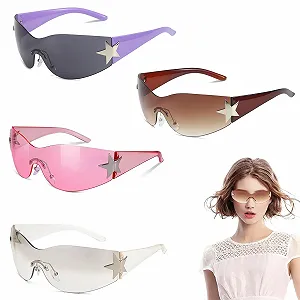 Сонцезахисні окуляри Y2K Унісекс Chrome Hearts Ретро, універсальний дизайн, захист від УФ-променів - Фото 1