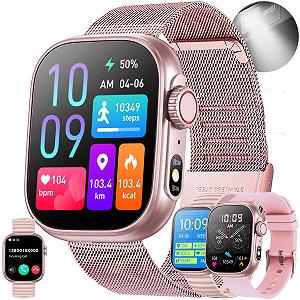 Смарт-часы женские 2.01 Inch IP68 Водонепроницаемый Спортивный с функцией телефона - Фото 1