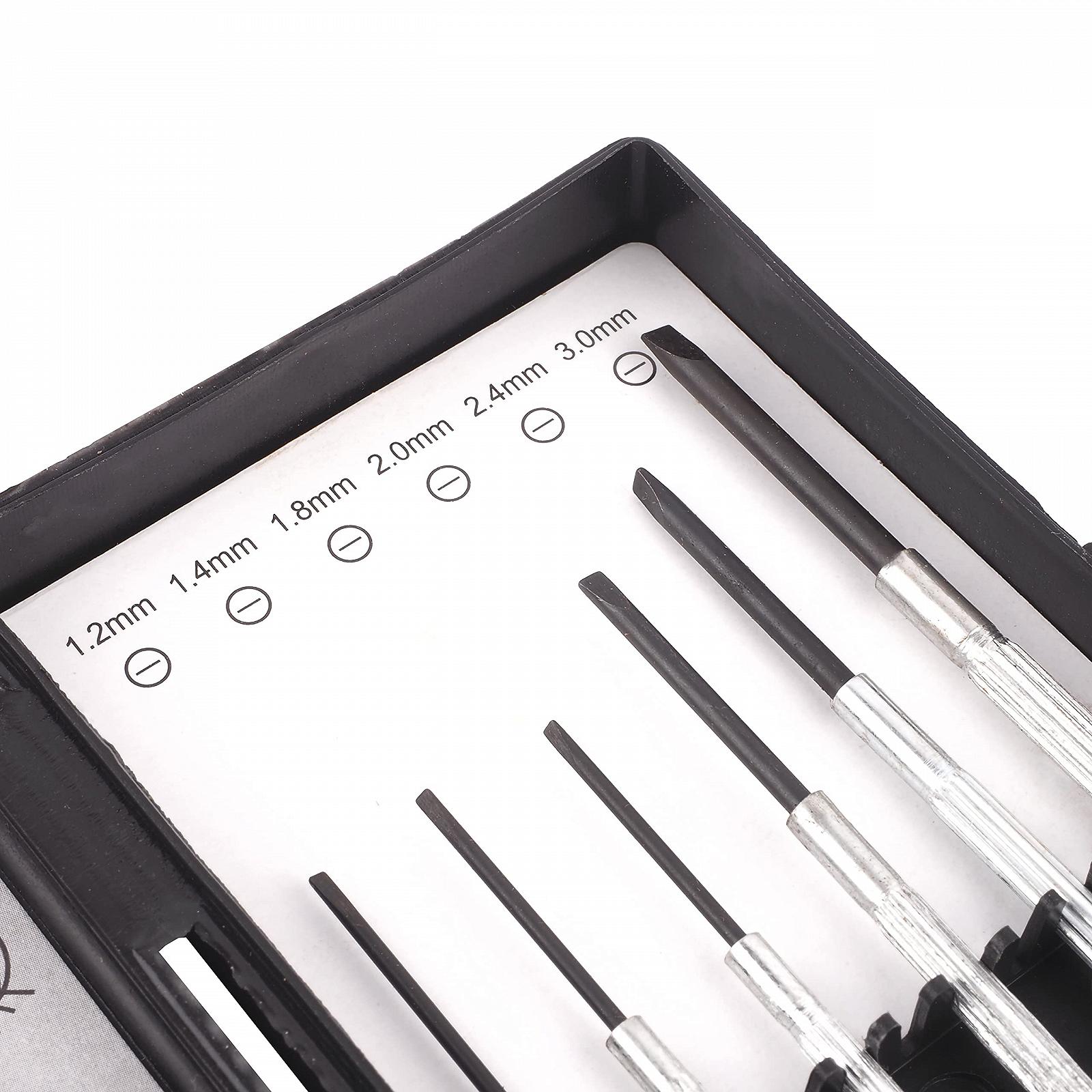 Отвертка набор BAUSTER Precision 11 шт. для механиков инструменты для мелкого ремонта: ноутбук, мобильный телефон, очки, магнитный набор для часовщиков в коробке для хранения, фото №3