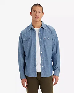 Чоловіча сорочка LEVIS CLASSIC WESTERN STANDARD Mid Chambra - XS - Фото 1