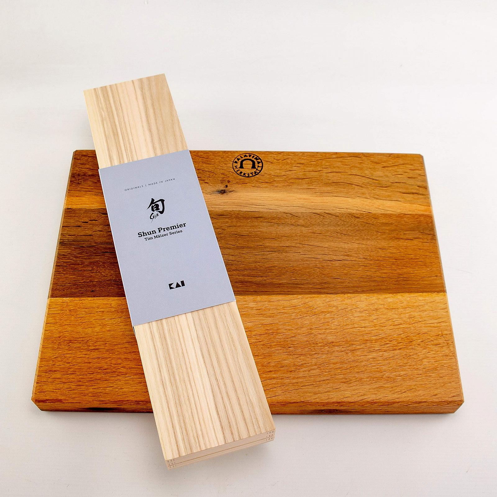 Набір ножів Santoku Kai Shun Premier Tim Mälzer TDM 1702 + Обробна дошка, фото №5
