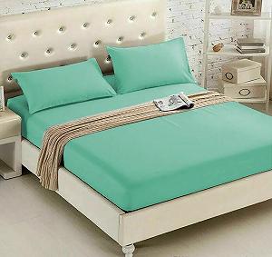 Протектор для матраса Однотонный Роскошный Однотонный Дышащий Легкий - Фото 1