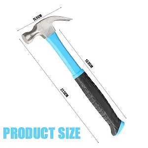 Молоток-гвоздодер Steel Framing Hammer Long Handle Стальной Синий synthetic.ua - Фото 1