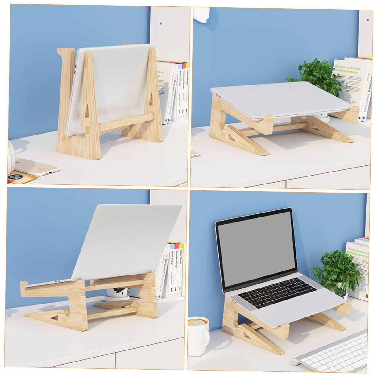 Підставка для ноутбука Дерев'яна Суцільна з природною вентиляцією Ергономічна, фото №7 Підставка для ноутбука Дерев'яна Суцільна з природною вентиляцією Ергономічна, фото №7