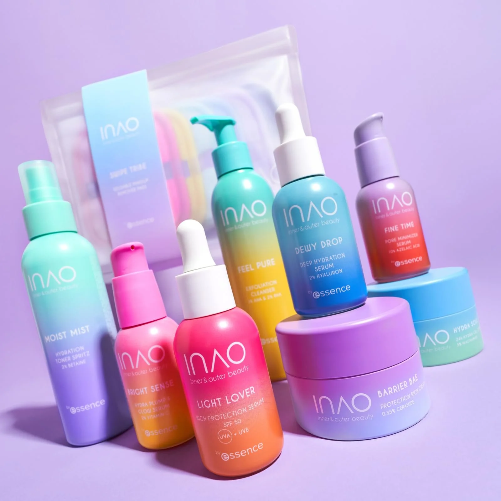 Гель для вмивання INAO Skincare Feel Pure Exfoliation Cleanser з AHA, BHA та ніацинамідом для м’якого очищення обличчя для сяючого кольору, фото №8