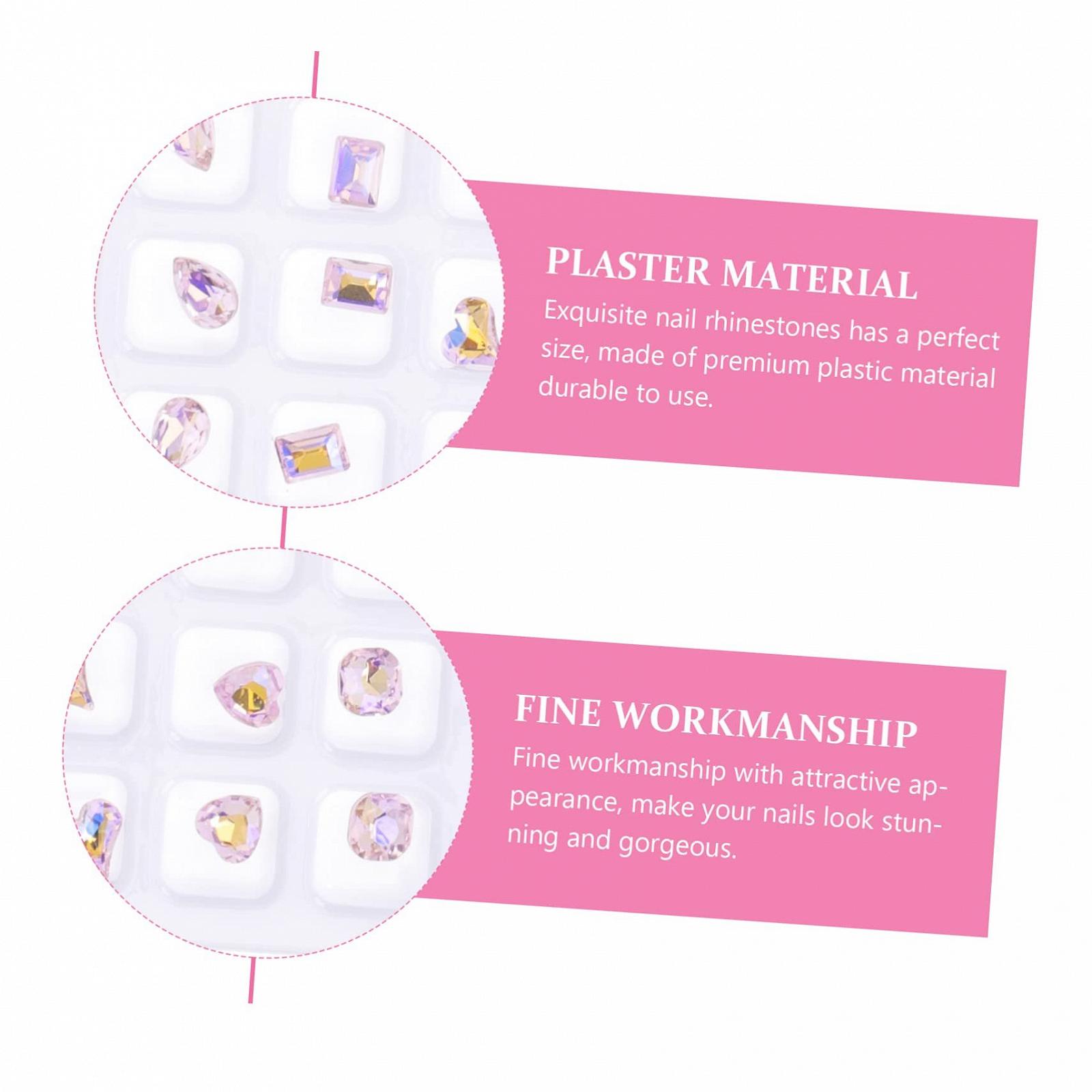 Стразы для ногтей Healeved, 160 шт, сердечки, украшения для ногтей, аксессуары для ногтей, стразы для ногтей, украшения для ногтей, орнаменты, подвески, украшения для ногтей, японские украшения, конусная дрель, пластик, фото №5