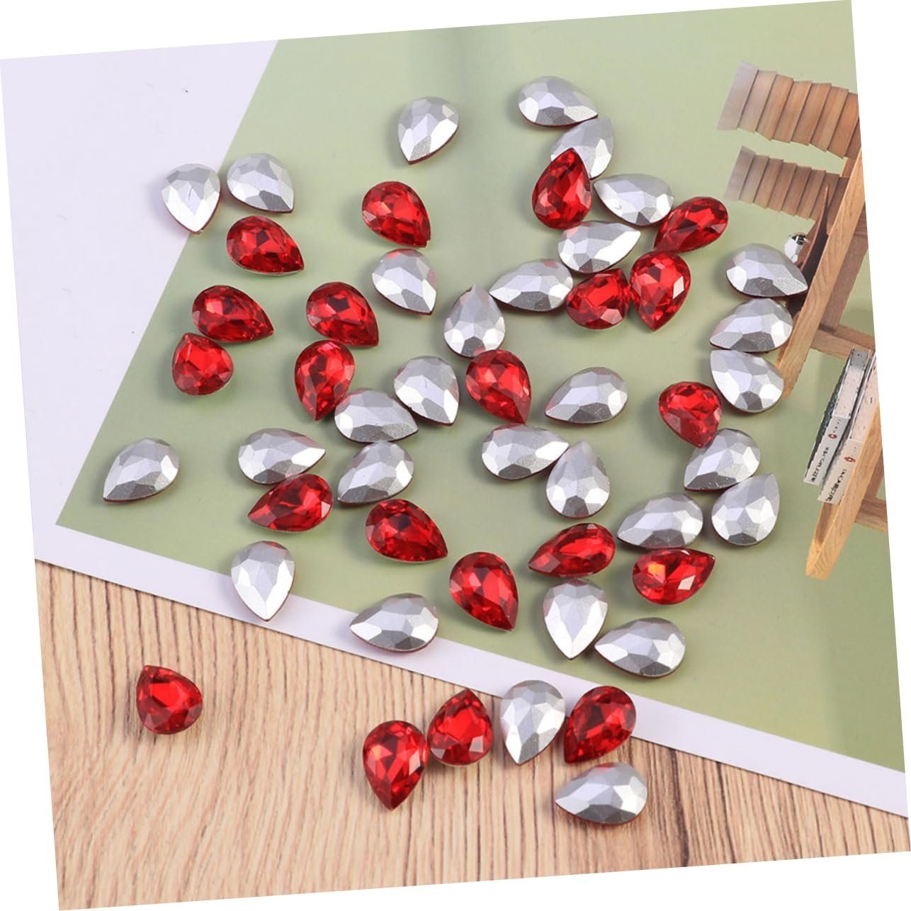 Стразы Стеклянные NUOBESTY 150 шт. для маникюра, рукоделия, украшений для ногтей, фото №8