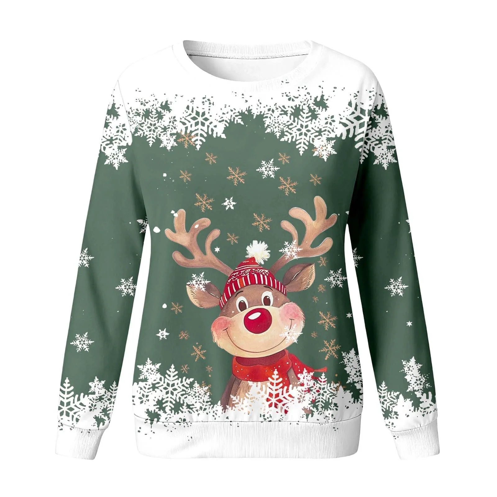 Детский свитшот с мультяшным оленем, фото №2