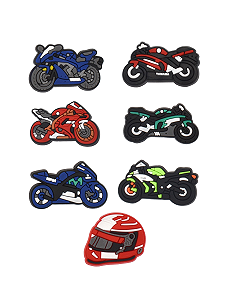 Джибитсы мотоциклы байк motorcycle 7 шт аксессуары крокс украшение Dz_65_1 - Фото 1