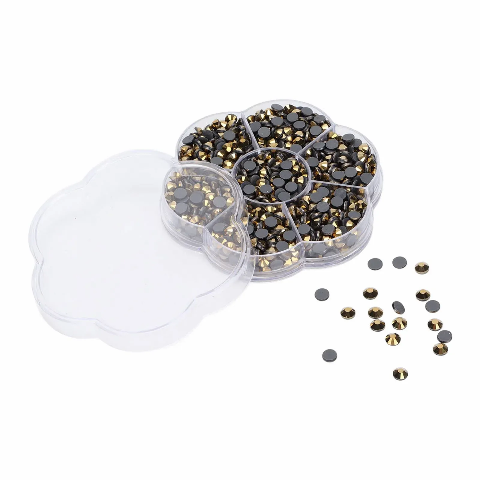 Стрази Скляні стрази для DIY дизайну нігтів, 1000 шт., аксесуари одягу JM201 Золотий, фото №7