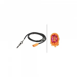 Датчик температуры отработавших газов HELLA 6PT 358 181-021 для AUDI SEAT SKODA VW - Фото 1