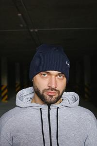 Шапка Intruder синя small logo - Фото 1