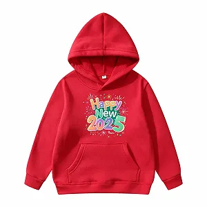 Худи Детский Рождество Унисекс Худи Короткий Пуловер 2025 Веселый Длинный Рукав Пуловер Оверсайз Рубашки - Фото 1