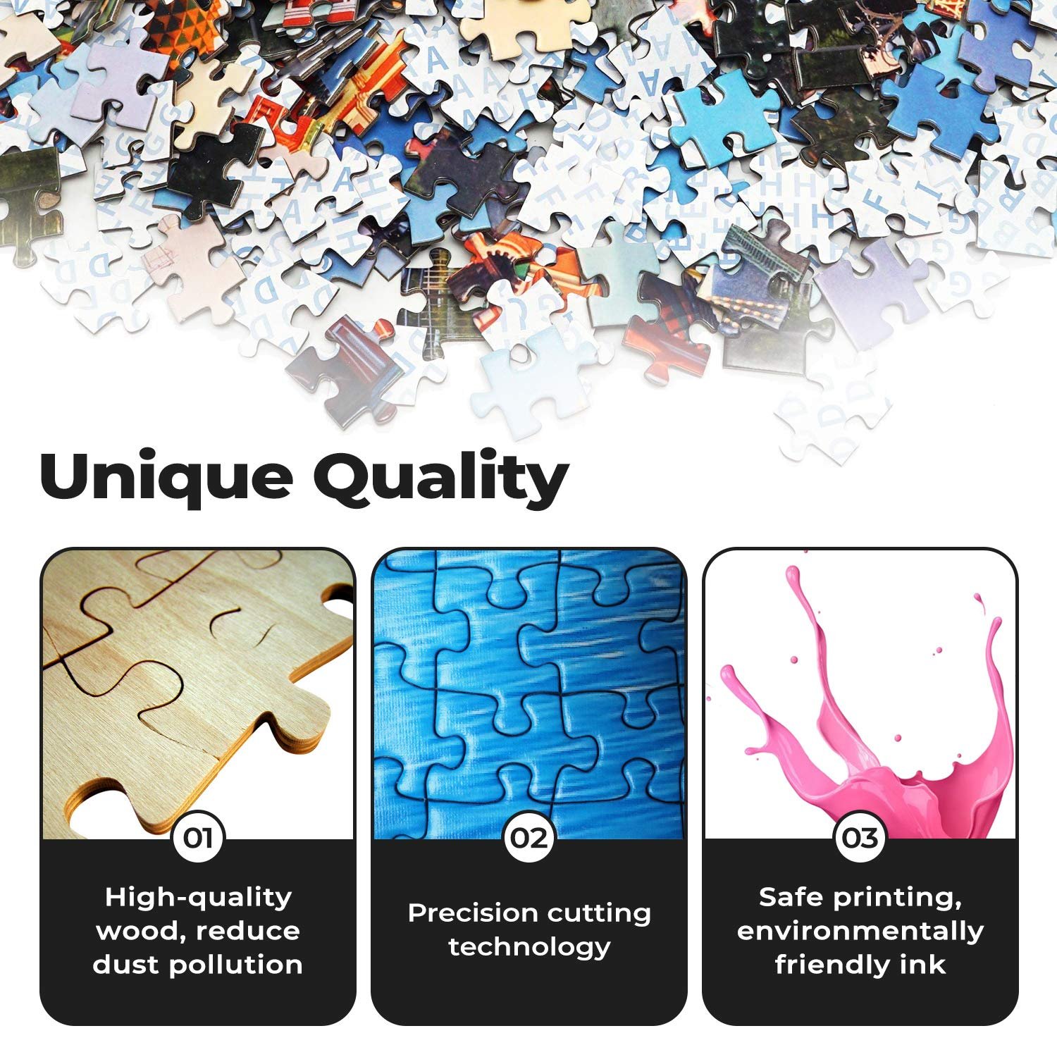 Пазл 1000 деталей Monkey Animal Abstract DIY, фото №4 Пазл 1000 деталей Monkey Animal Abstract DIY, фото №4