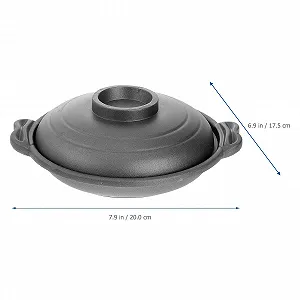 Каструля для тушкування BESPORTBLE Керамічна 18 см Антипригарна з кришкою synthetic.ua - Фото 1