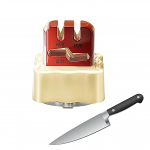 Точилка для кухонних ножів з присоскою та захистом від ковзання - Фото 1