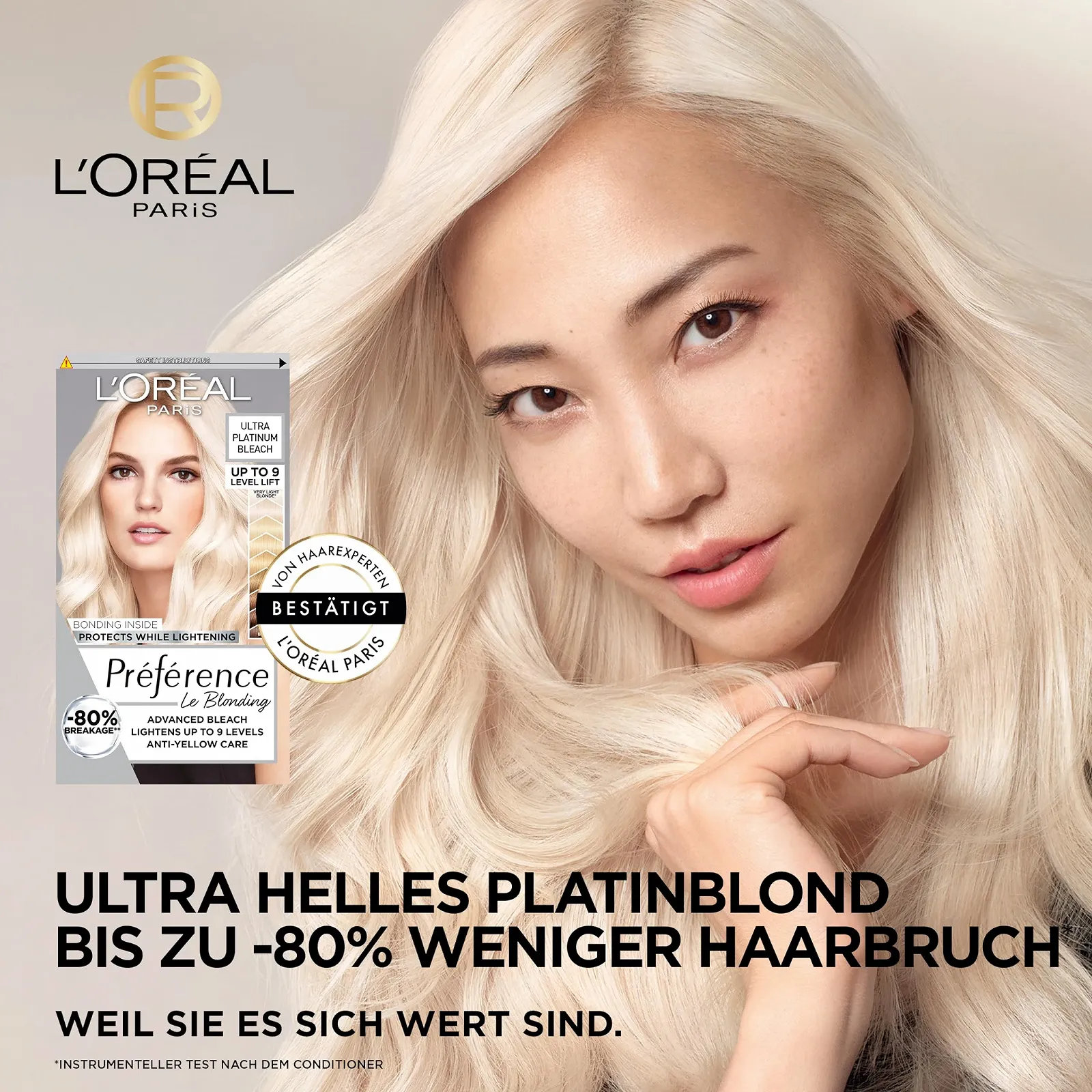 Фарба для волосся L'Oréal Paris Préférence Le Blonding 9L Світлий Платиновий Блонд Набір з 3 шт. та Тонуючий Засіб для Волосся Pearly Boost, 4, фото №2 Фарба для волосся L'Oréal Paris Préférence Le Blonding 9L Світлий Платиновий Блонд Набір з 3 шт. та Тонуючий Засіб для Волосся Pearly Boost, 4, фото №2