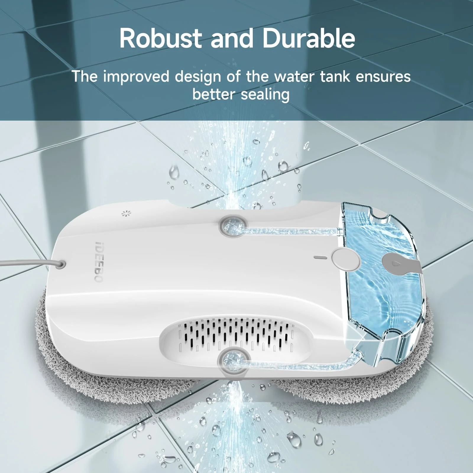 Робот для миття вікон iDEEBO E300 з двосторонньою системою розпилення, герметичним резервуаром для води, простий в оновленні, фото №2 Робот для миття вікон iDEEBO E300 з двосторонньою системою розпилення, герметичним резервуаром для води, простий в оновленні, фото №2