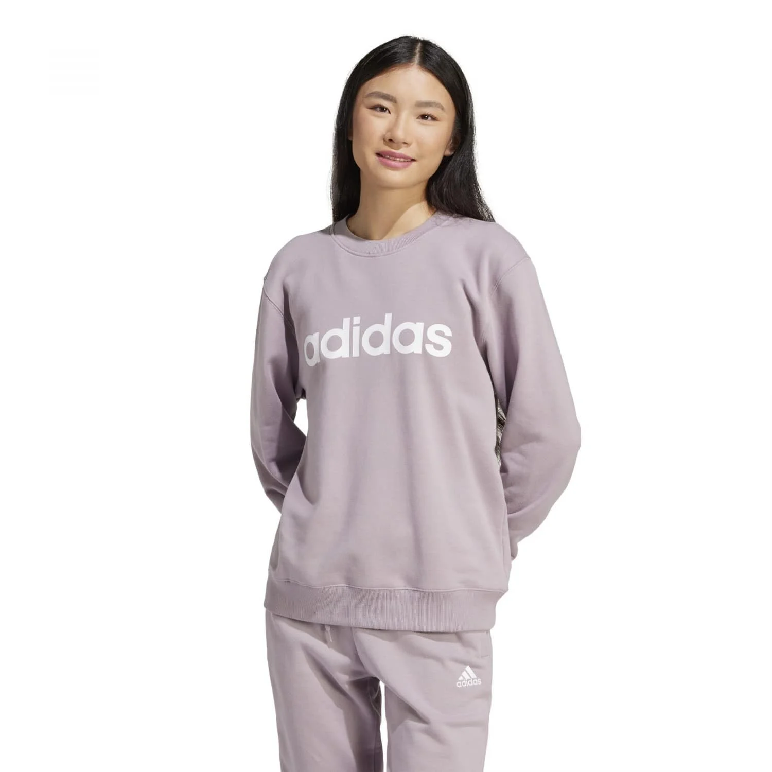 Женская Толстовка adidas Essentials Linear French Terry, фото №2 Женская Толстовка adidas Essentials Linear French Terry, фото №2
