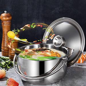 Каструля Home Essentials Stockpot Каструля з кришкою Нержавіюча сталь (22 x 22 x 23 см) synthetic.ua - Фото 1