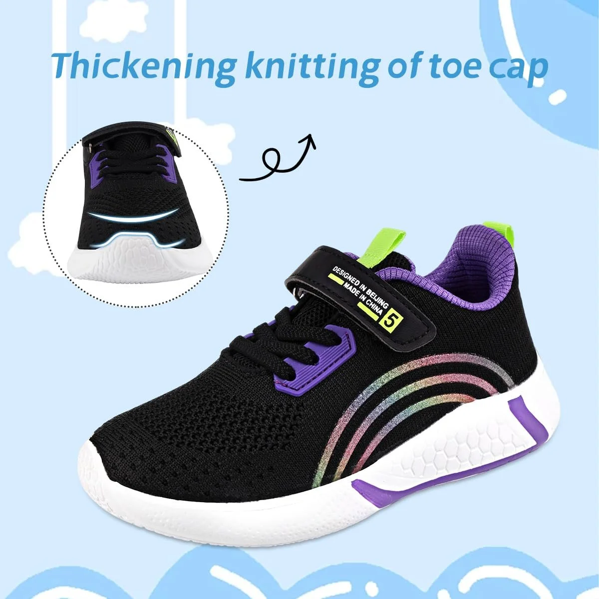 Кросівки для дівчат і хлопчиків, дихаючі, фото №2