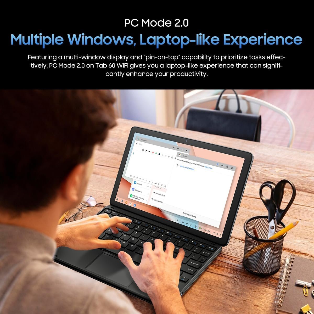 Планшет 10.1" Blackview Tab 60 Wi-Fi (4+8)/128Gb 8 ядер Android 14 5100 mAh Сірий, фото №7