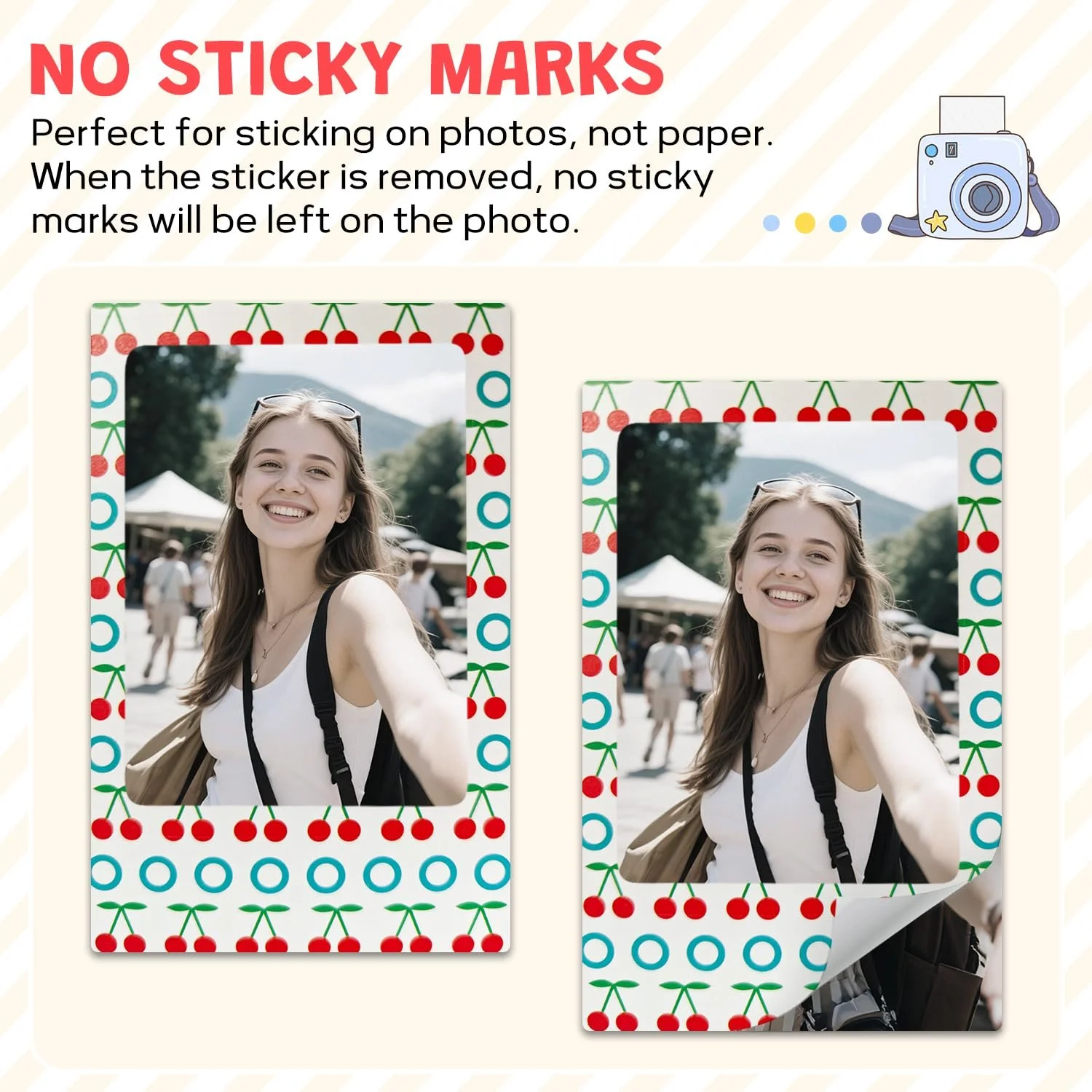 Набор наклеек для пленки Instax Mini 7S/8/26/50S/90 200 штук Цветной, фото №6