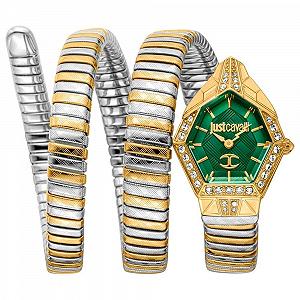 Жіночий аналоговий кварцовий годинник Just Cavalli JC1L304M0065, Двоколірний сріблясто-золотий, Modern - Фото 1