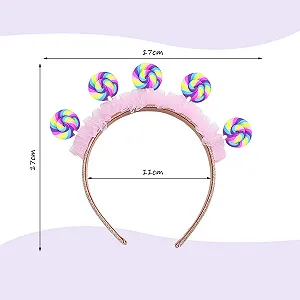 Обруч на голову Lollipop Рожевий synthetic.ua - Фото 1