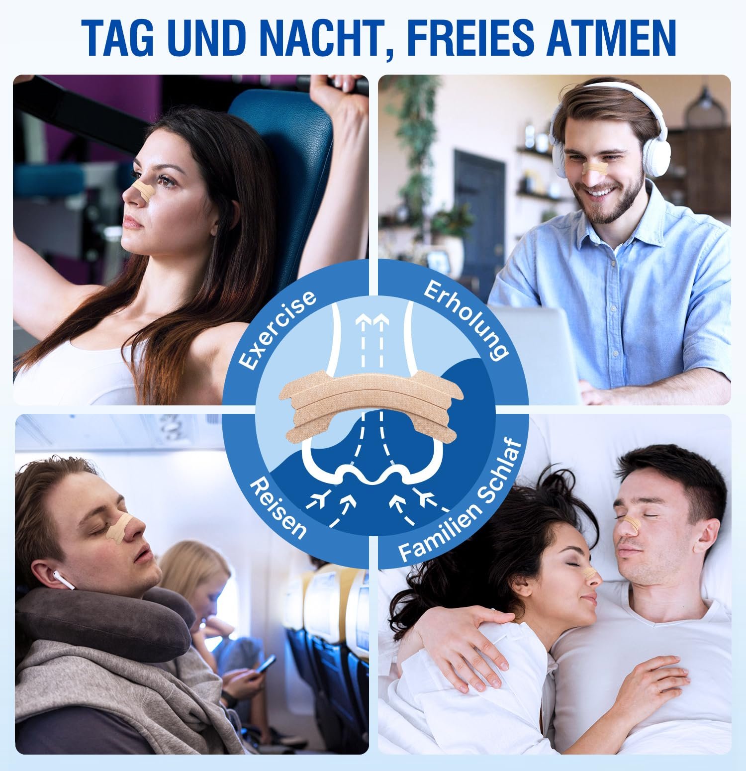 Пластыри от храпа, 50 шт, Сверхпрочные, Для лучшего дыхания во время спорта и улучшения качества сна., фото №6