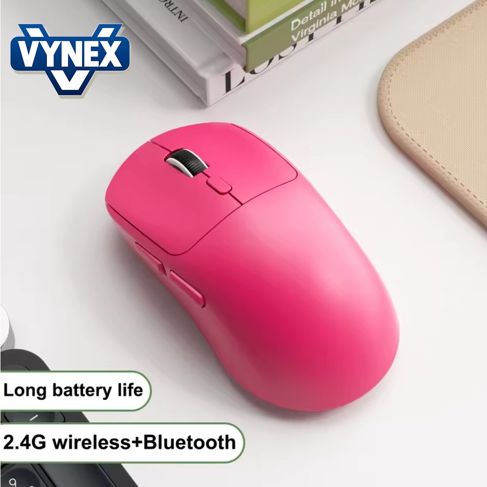 Миша безпровідна VYNEX M348 6400DPI 1000Hz 500mAh Rose Red, фото №3 Миша безпровідна VYNEX M348 6400DPI 1000Hz 500mAh Rose Red, фото №3