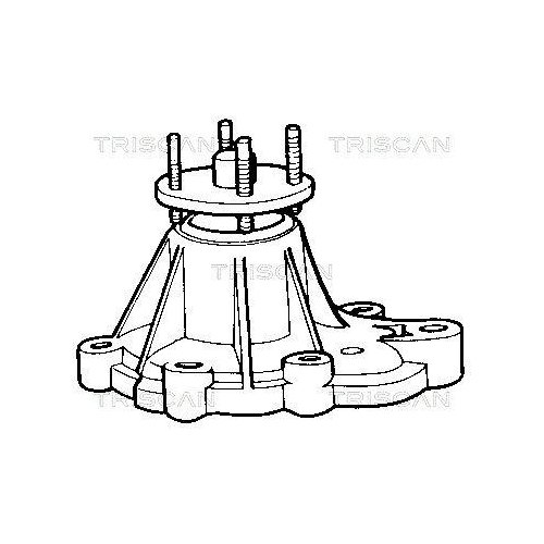 Водяной насос охлаждения двигателя TRISCAN 8600 13863 для DAIHATSU TOYOTA, фото №2