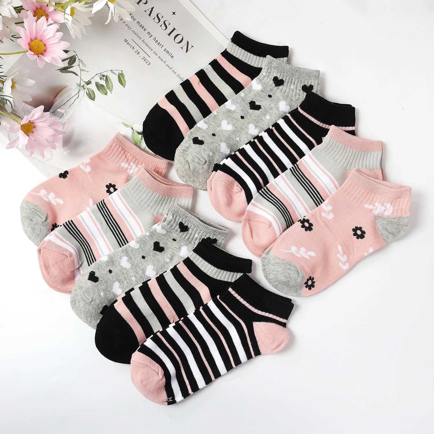 Шкарпетки для кросівок Жіночі 35-38 39-42, 10 пар, фото №5