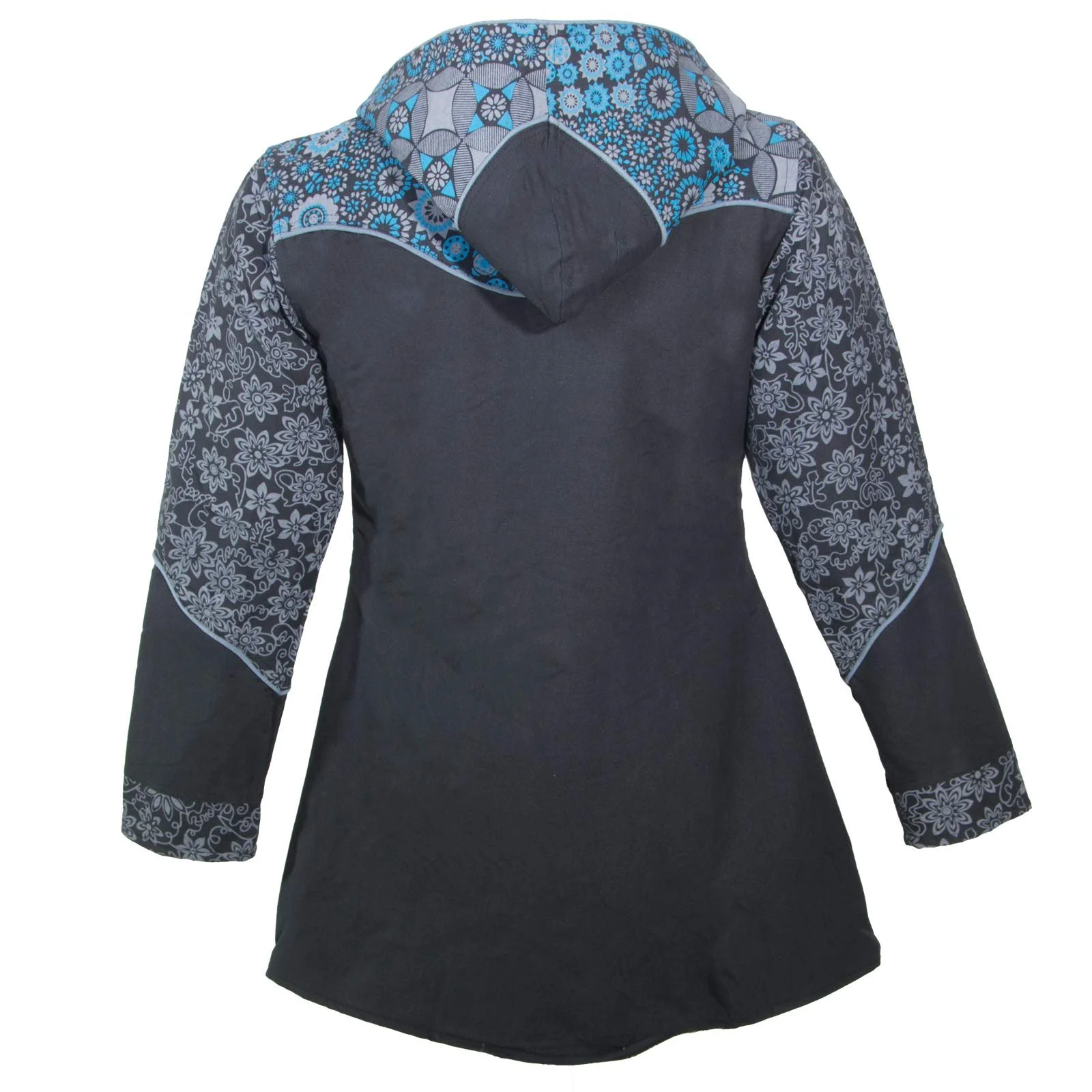 Куртка Kunst und Magie З капюшоном Квітковий Бавовна, фото №8