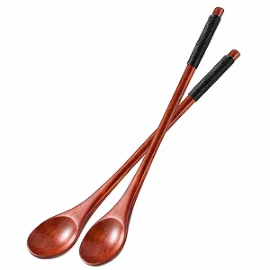 Ложка Amabro Деревянная 20 cm, набор 2 шт - Фото 1