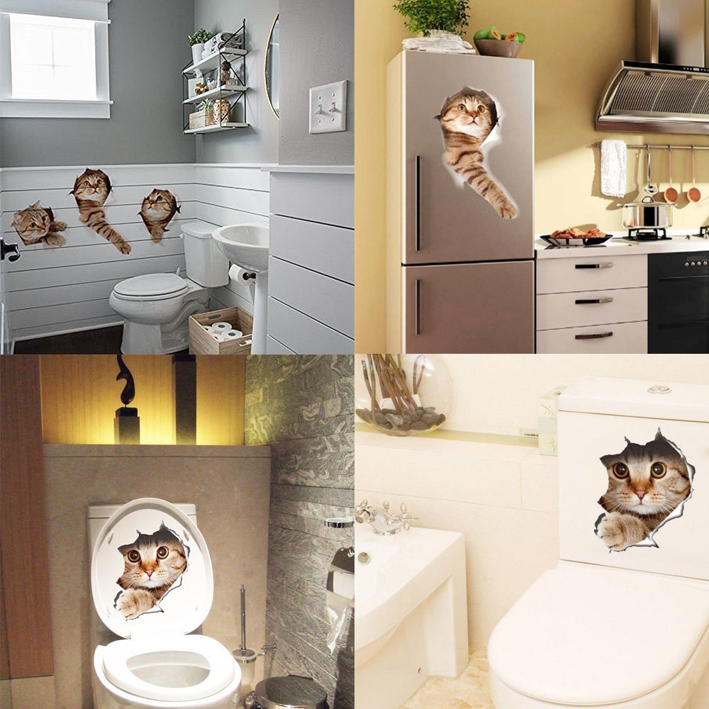 Наклейка на стіну Pazi Коти 3D Знімна, фото №2 Наклейка на стіну Pazi Коти 3D Знімна, фото №2