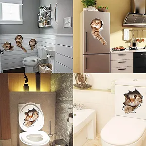 Наклейка на стіну Pazi Коти 3D Знімна synthetic.ua - Фото 1