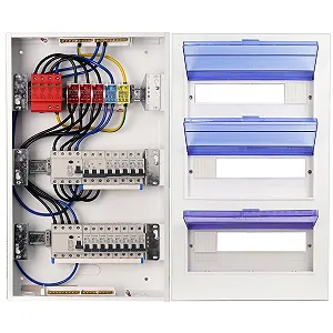 Розподільна коробка CHENGPI з 4-полюсним вимикачем A 40A 30mA FI RCD та запобіжниками B16 коробка запобіжників із 4-полюсним - Фото 1