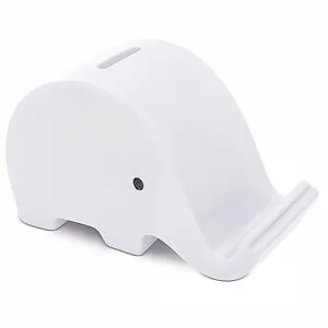 Копилка Elephant White Soft PVC 13,5 x 8,5 x 7 см - Фото 1