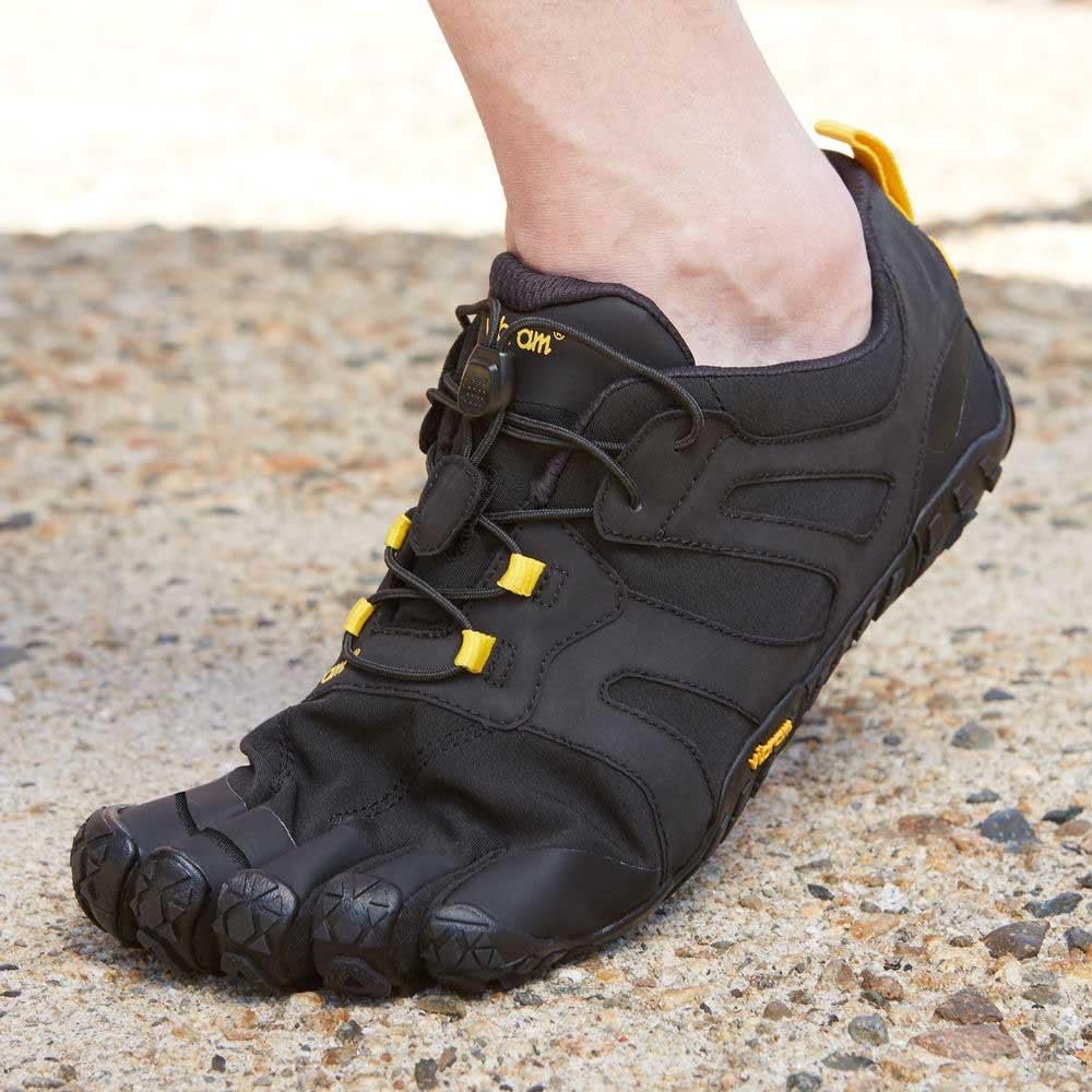 Кросівки Vibram Five Fingers V-Trail 2.0 для трейлраннінгу чоловічі, синій/помаранчевий, фото №2 Кросівки Vibram Five Fingers V-Trail 2.0 для трейлраннінгу чоловічі, синій/помаранчевий, фото №2