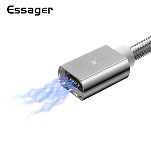 Магнитный кабель серый ESSAGER без коннектора 2 метра - Фото 1