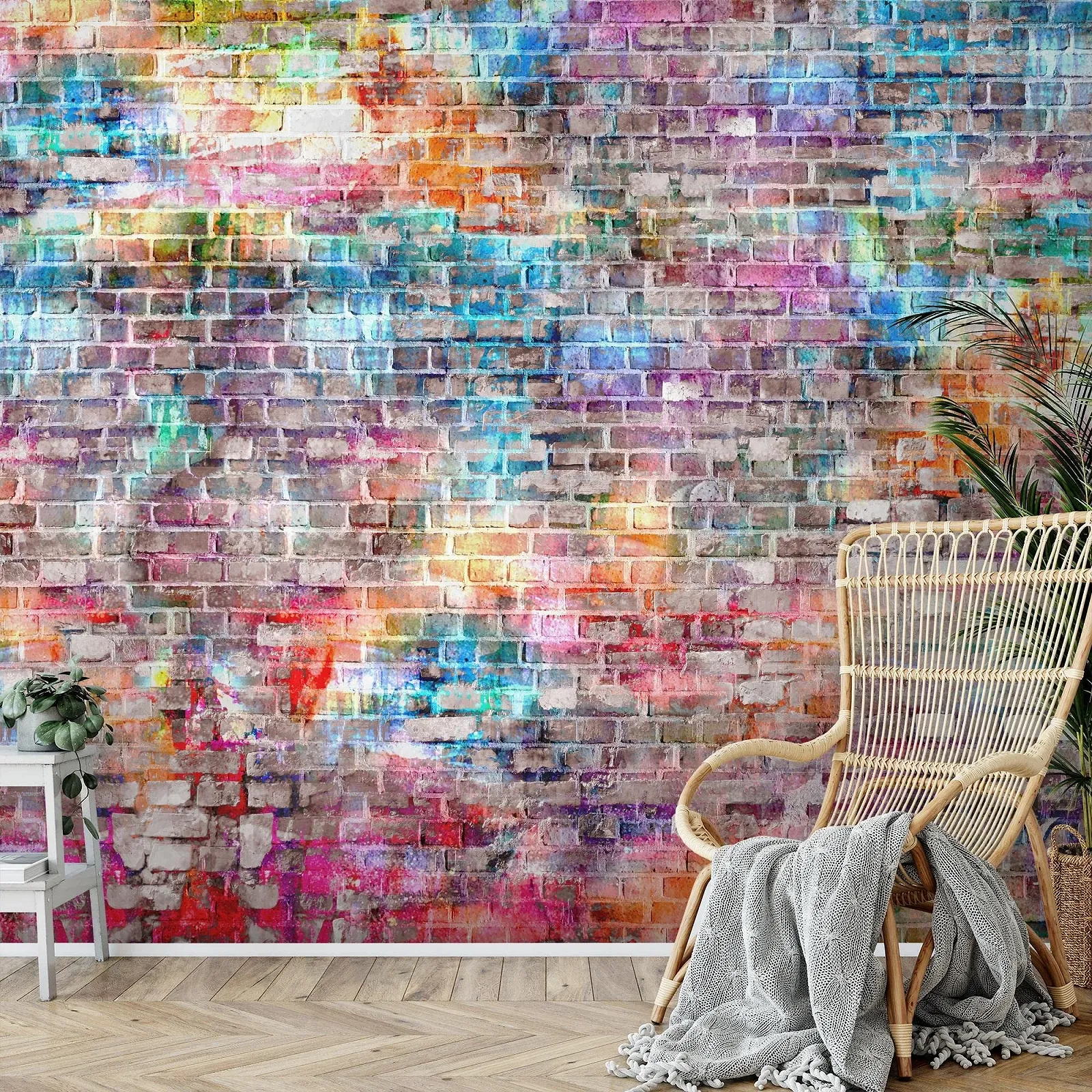 Флізелінові фотошпалери Runa Art Brick Wall 3D Effect 9020012b 396 x 280 см Коричневі, фото №8
