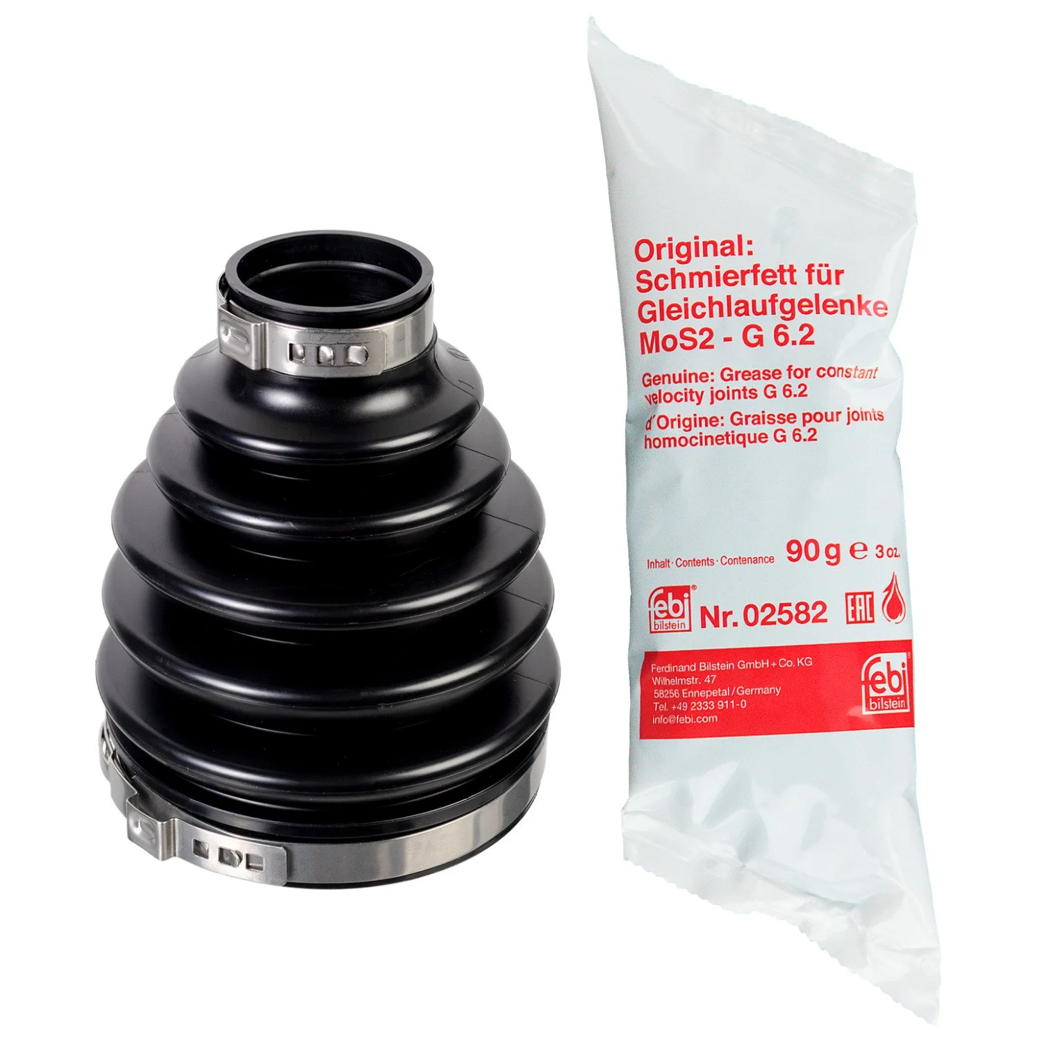 Комплект пыльника приводного вала FEBI BILSTEIN 176745 для MERCEDES-BENZ со стороны колеса, фото №1